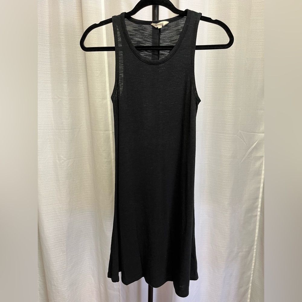 Madewell Highpoint Tank Dress in black | size xxs